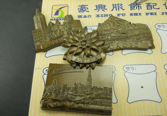 贸易工艺品 生产奥地利 西班牙 东南亚冰箱贴 3D立体造型